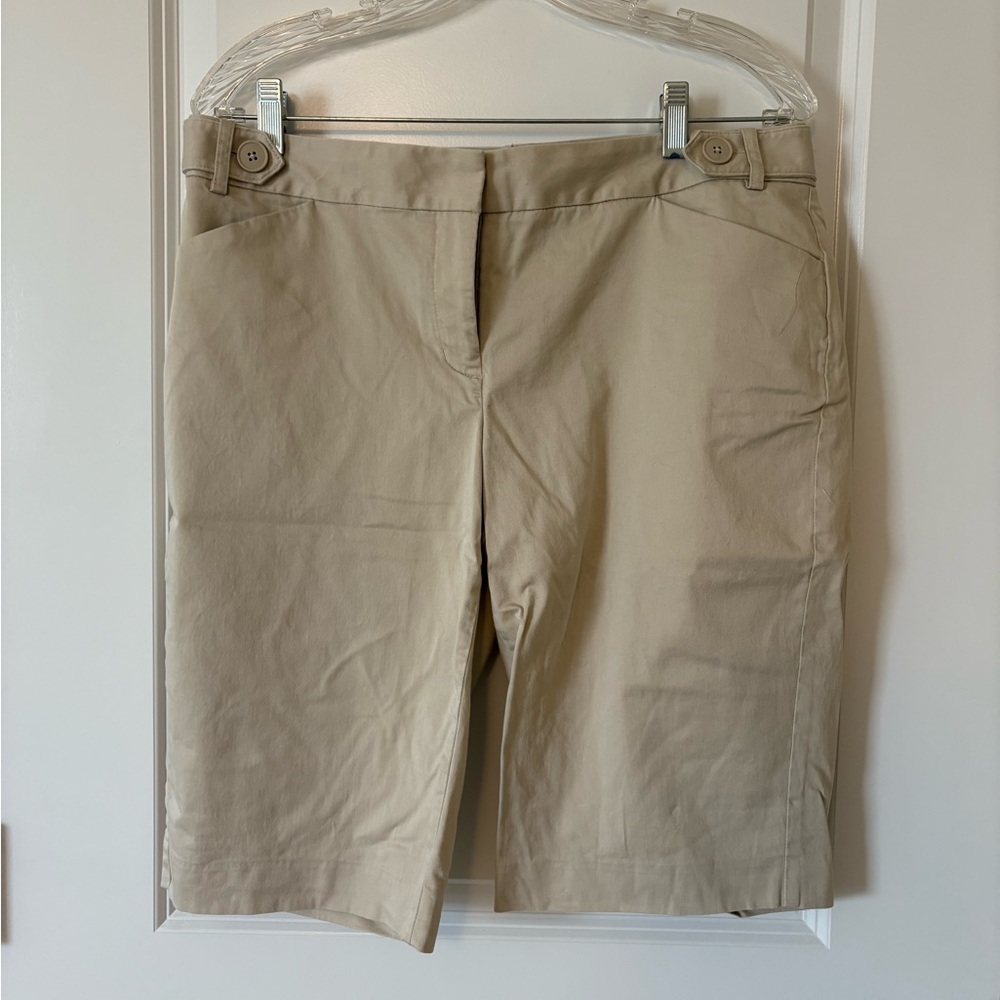 Women's Tan Shorts express editor size 12